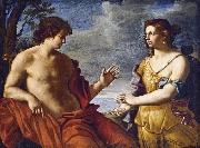 Giovanni Domenico Cerrini Apollo and the Cumaean Sibyl USA oil painting artist
